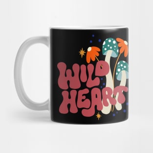 Wild Heart Retro 70s Doodle Mug